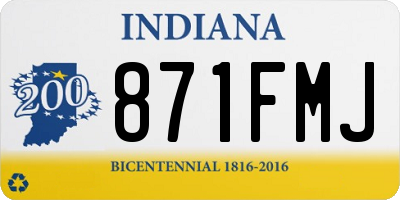 IN license plate 871FMJ