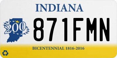 IN license plate 871FMN