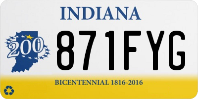 IN license plate 871FYG