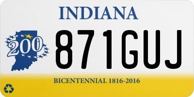IN license plate 871GUJ