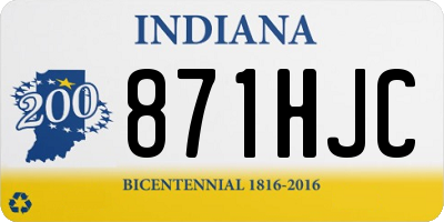 IN license plate 871HJC