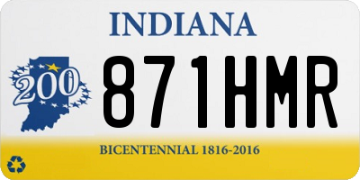 IN license plate 871HMR