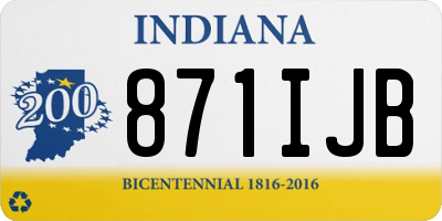 IN license plate 871IJB