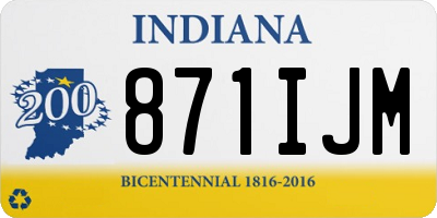 IN license plate 871IJM