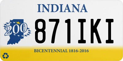 IN license plate 871IKI