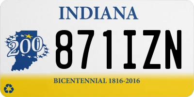 IN license plate 871IZN