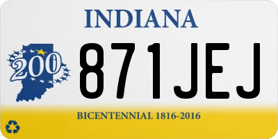IN license plate 871JEJ