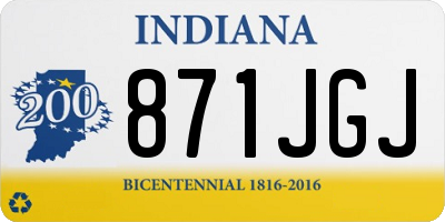 IN license plate 871JGJ