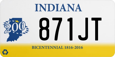 IN license plate 871JT