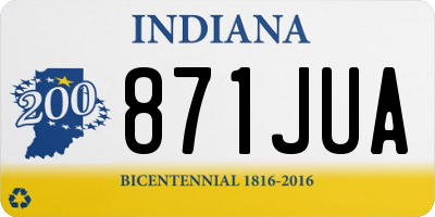 IN license plate 871JUA