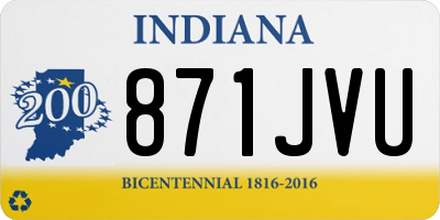 IN license plate 871JVU
