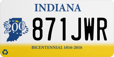 IN license plate 871JWR
