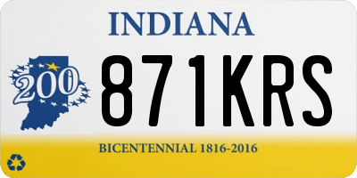 IN license plate 871KRS
