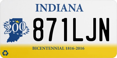 IN license plate 871LJN