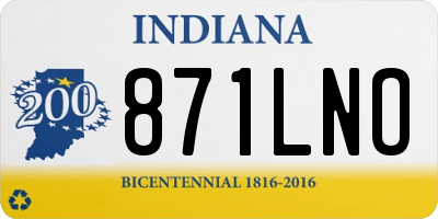 IN license plate 871LNO