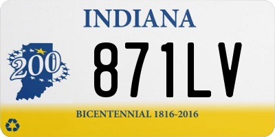 IN license plate 871LV