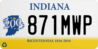 IN license plate 871MWP