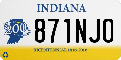 IN license plate 871NJO