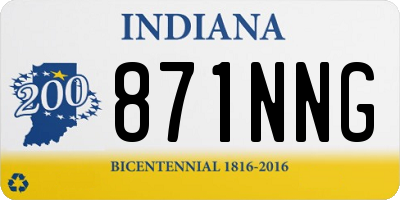IN license plate 871NNG