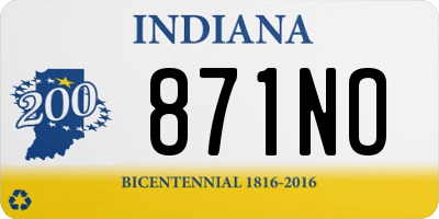 IN license plate 871NO