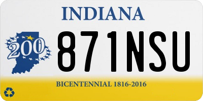 IN license plate 871NSU