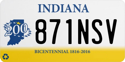 IN license plate 871NSV