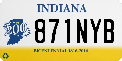 IN license plate 871NYB