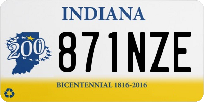 IN license plate 871NZE