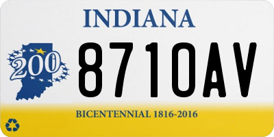 IN license plate 871OAV
