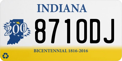 IN license plate 871ODJ