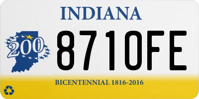 IN license plate 871OFE