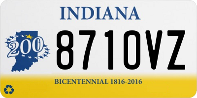 IN license plate 871OVZ
