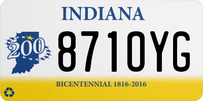 IN license plate 871OYG