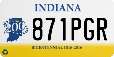 IN license plate 871PGR