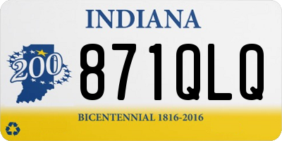 IN license plate 871QLQ