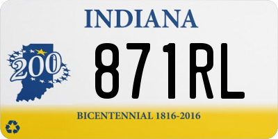 IN license plate 871RL