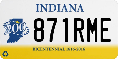 IN license plate 871RME