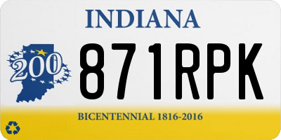 IN license plate 871RPK