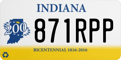 IN license plate 871RPP
