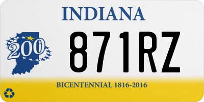 IN license plate 871RZ