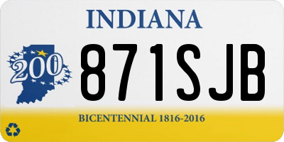 IN license plate 871SJB
