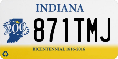 IN license plate 871TMJ