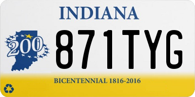 IN license plate 871TYG