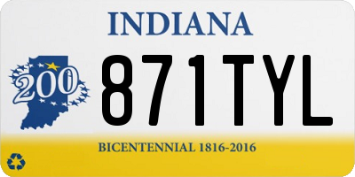 IN license plate 871TYL