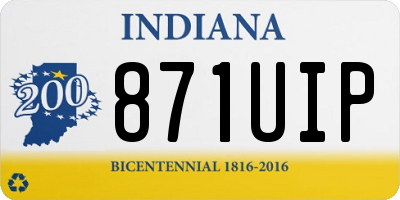 IN license plate 871UIP