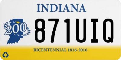 IN license plate 871UIQ