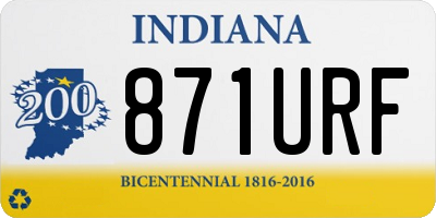 IN license plate 871URF