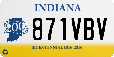 IN license plate 871VBV