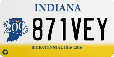 IN license plate 871VEY