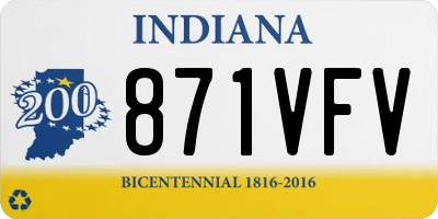 IN license plate 871VFV